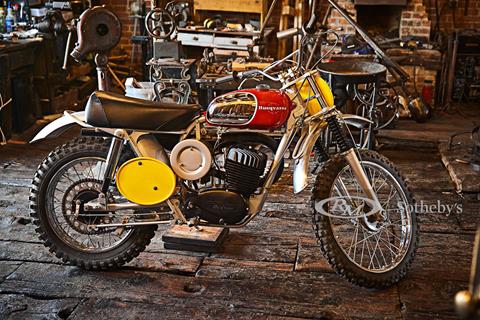 Steve McQueen's Husqvarna Viking 360 goes under the hammer