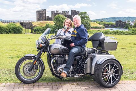 Falklands hero Simon Weston fulfils lifelong dream to take up biking