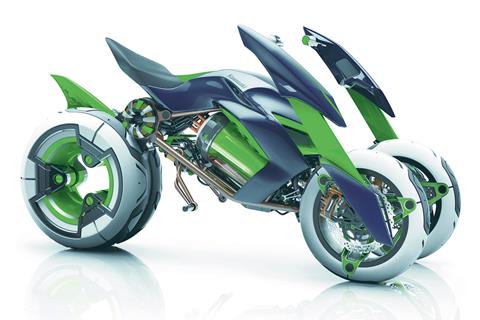 Kawasaki ramp up technology for three-wheeled superbike project