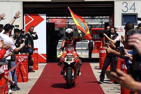 WSB Aragon: Alvaro Bautista wins twice on his Ducati return