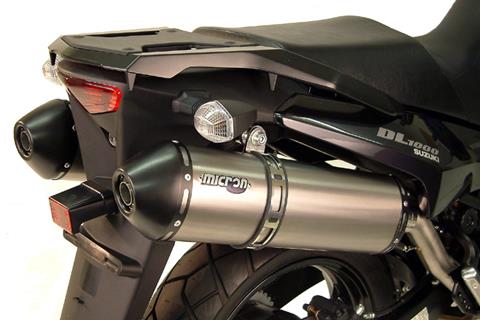 Suzuki V-Strom latest motorcycle to get Micron exhausts