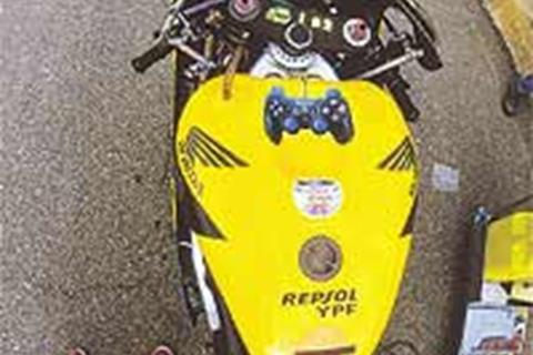 We ride Rossi’s NSR500, Edwards’ SP-2 and Foret’s CBR600