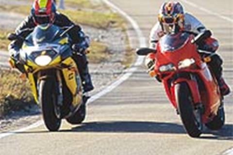 Ducati’s new 998 versus Aprilia’s RSV-R