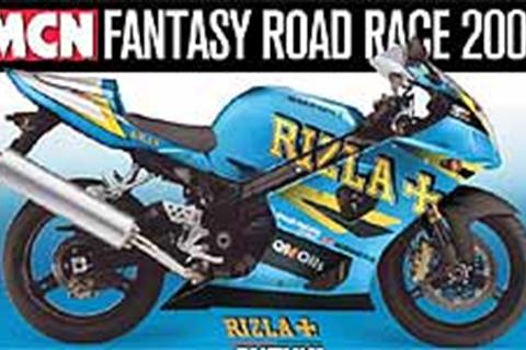 Win a Rizla Suzuki GSX-R1000 with Fantasy Road Race