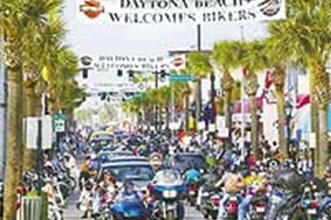 Daytona Bike Week off to damp start