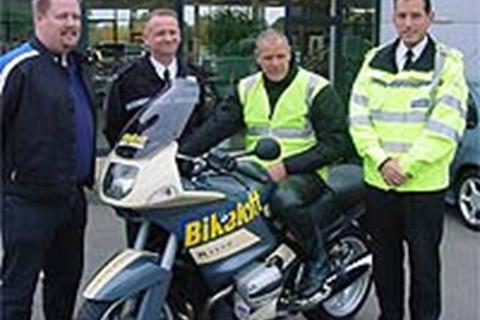 Firm donates bike for road safety